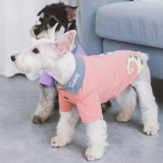 Touchdog Caribbean Style Dog Polo T-Shirt