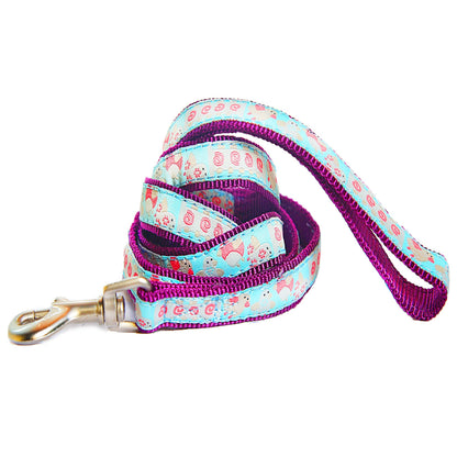 Touchdog Tough Stitched Embroidered Collar and Leash