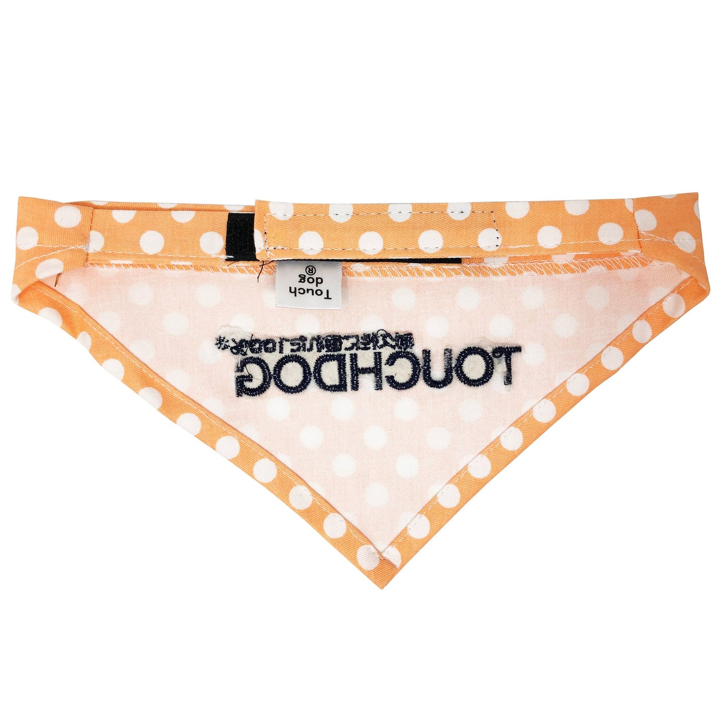 Touchdog Polka Patterned Fashionable Velcro Bandana