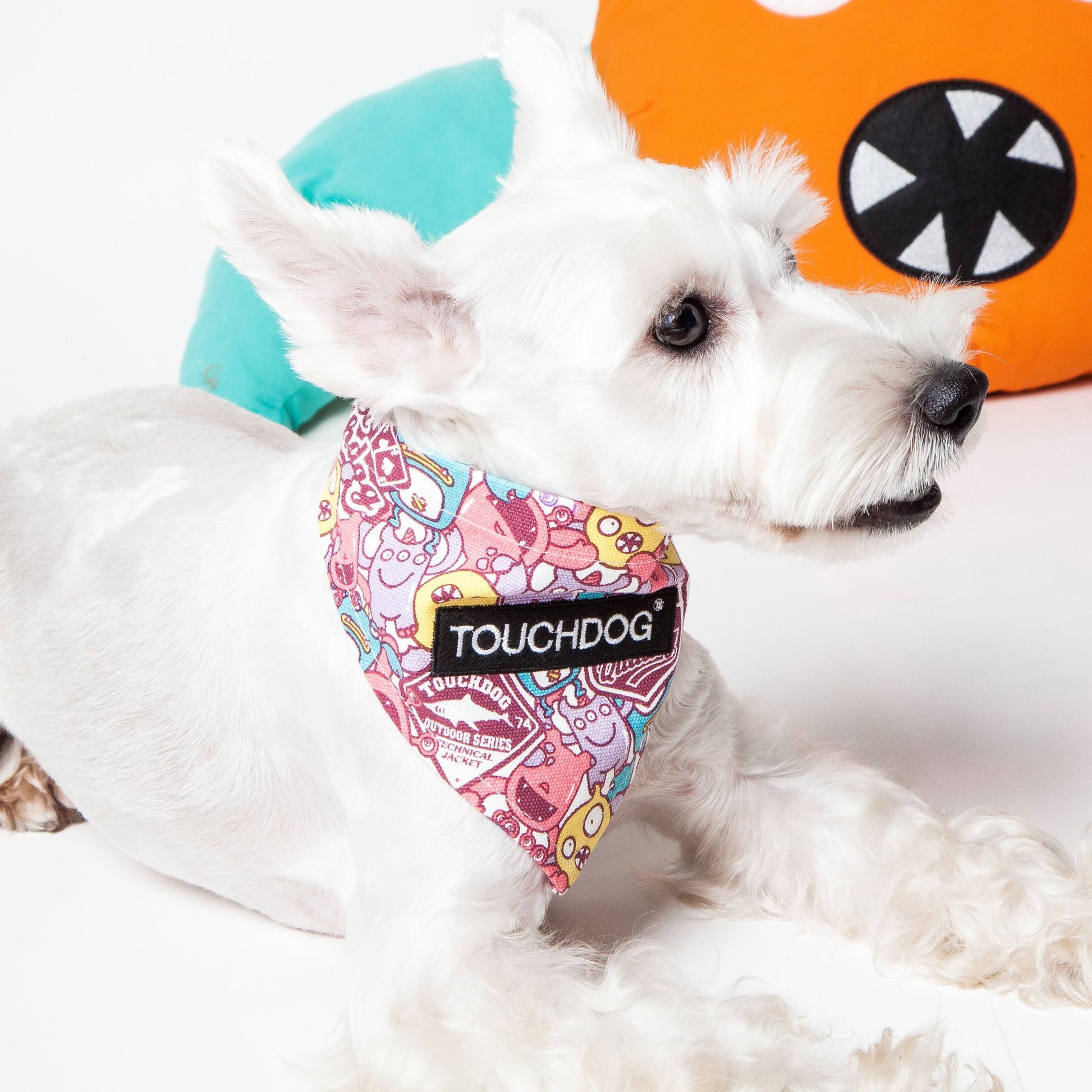 Touchdog Star Patterned Fashionable Velcro Bandana