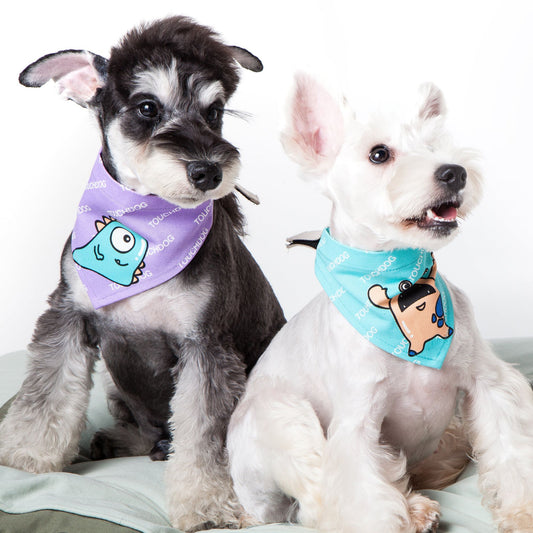 Touchdog Star Patterned Fashionable Velcro Bandana
