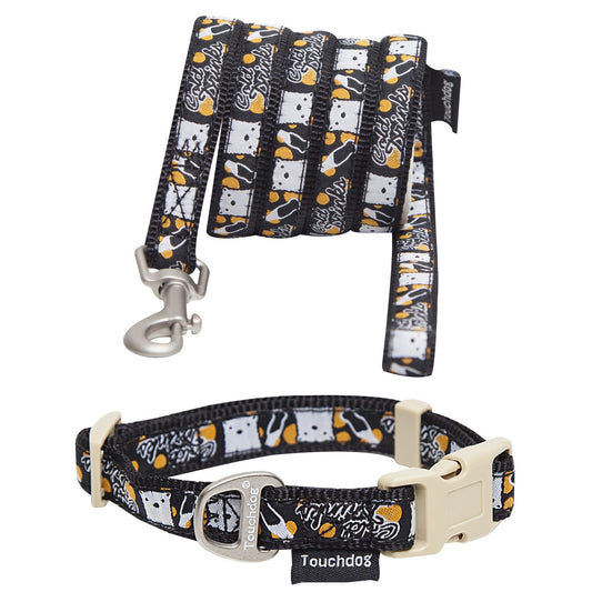 Designer Embroidered Fashion Pet Dog Leash and Collar Combination