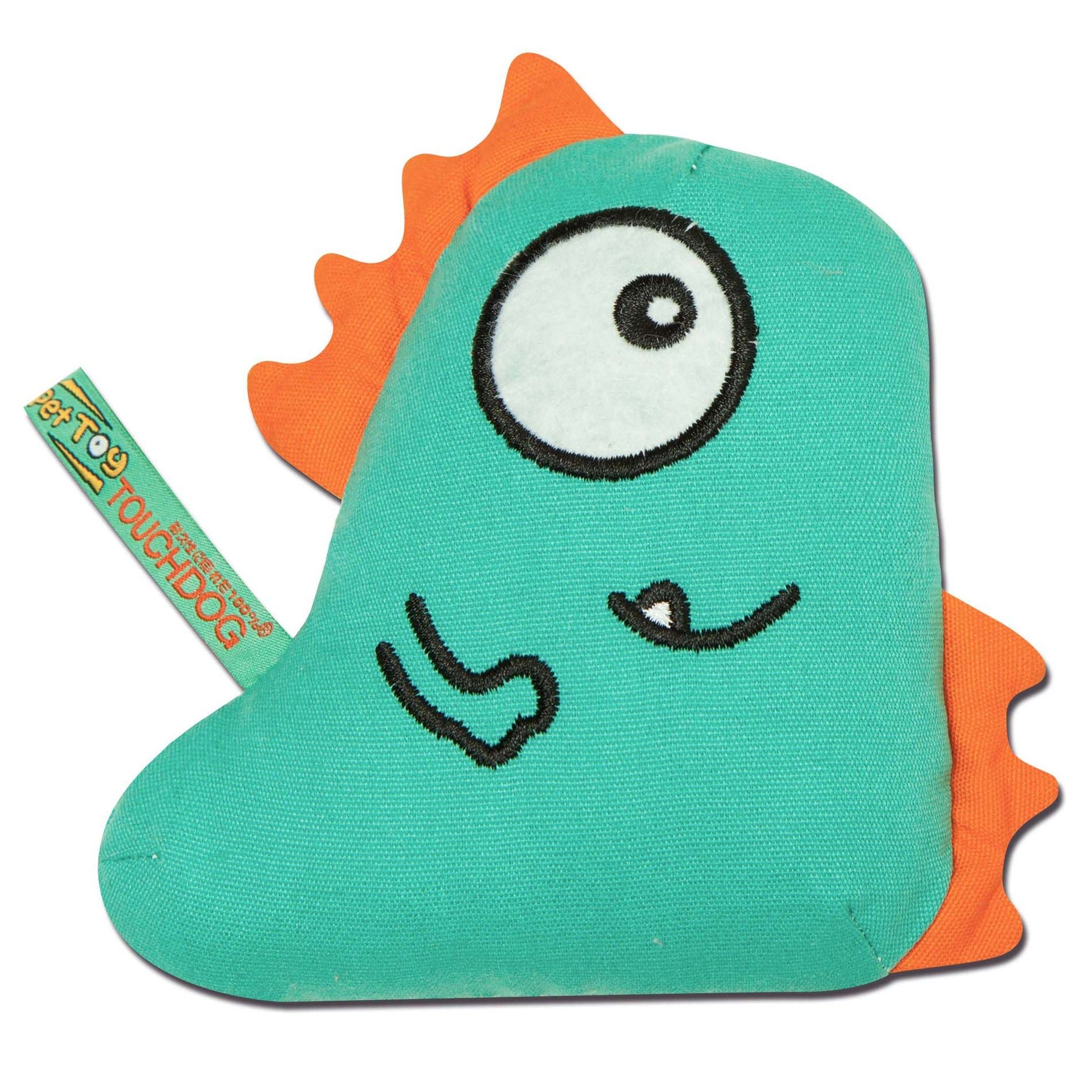 Touchdog Cartoon Shoe-Faced Monster Plush Dog Toy