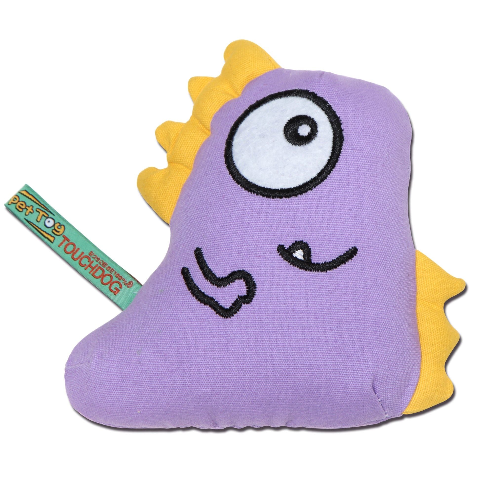 Touchdog Cartoon Shoe-Faced Monster Plush Dog Toy