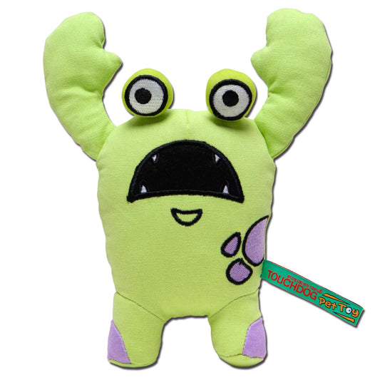 Touchdog Cartoon up-for-Crabs Monster Plush Dog Toy