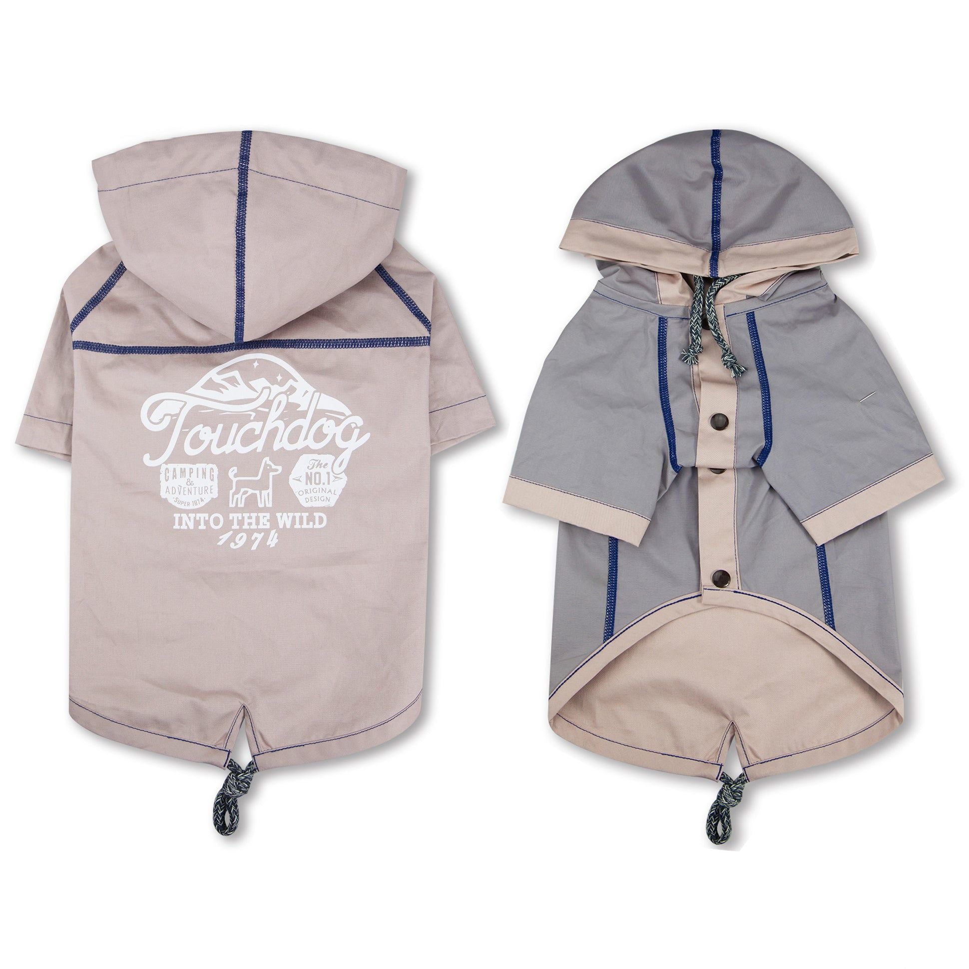 Waterproof Reversible Dog Raincoat