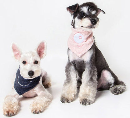 Touchdog Cotton Velcro Dog Bandana and Scarf
