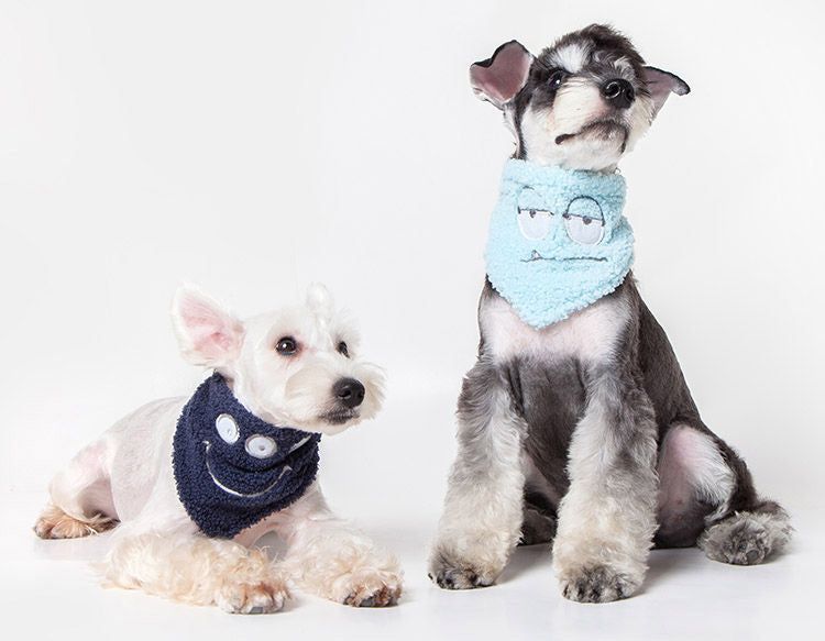 Touchdog Cotton Velcro Dog Bandana and Scarf