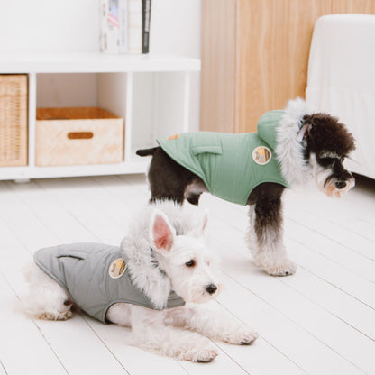 Touchdog Duck-Down Parka Dog Coat