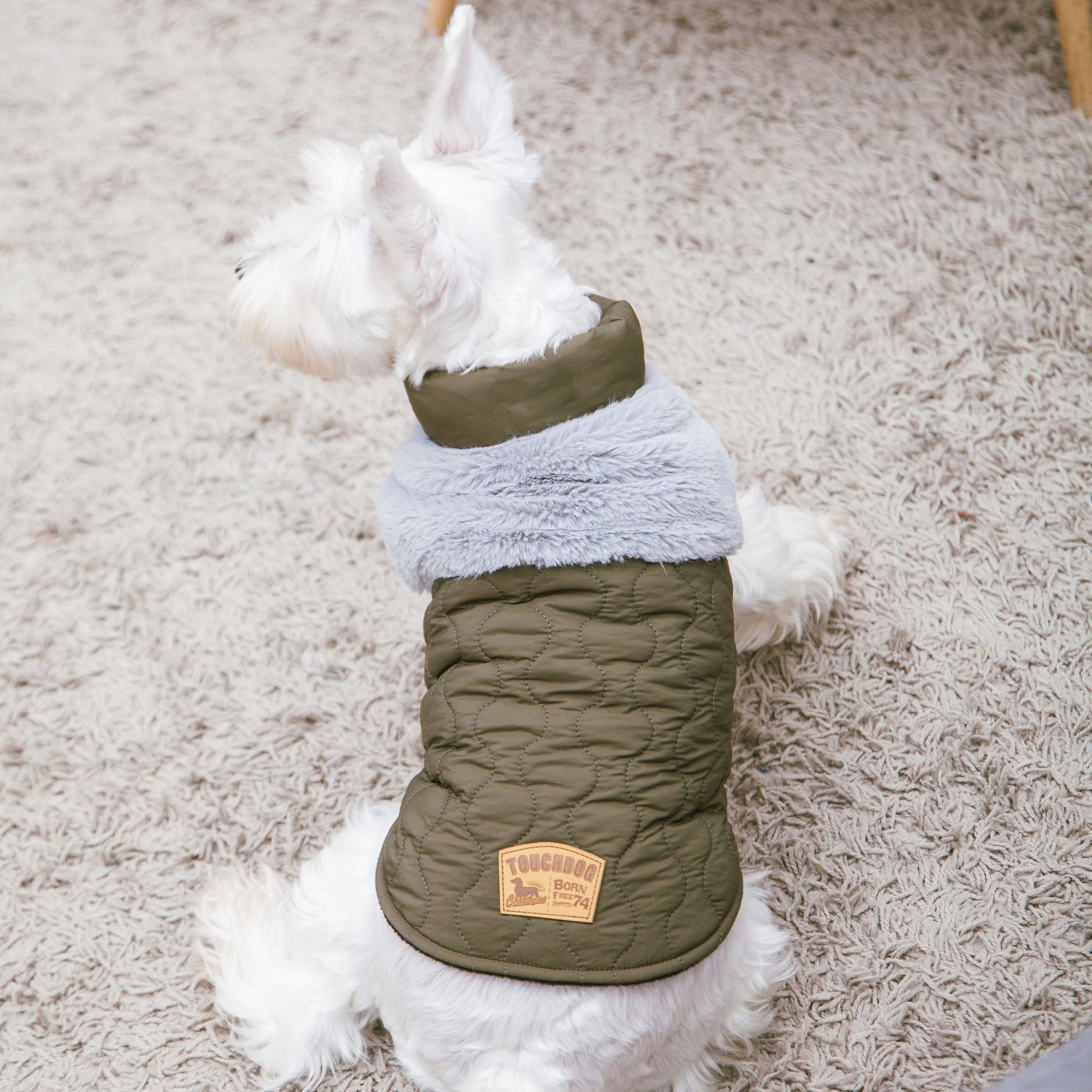 Fur and Fleece Fashion Dog Jacket