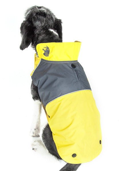 Touchdog Lightening-Shield Waterproof 2-in-1 Convertible Dog Jacket