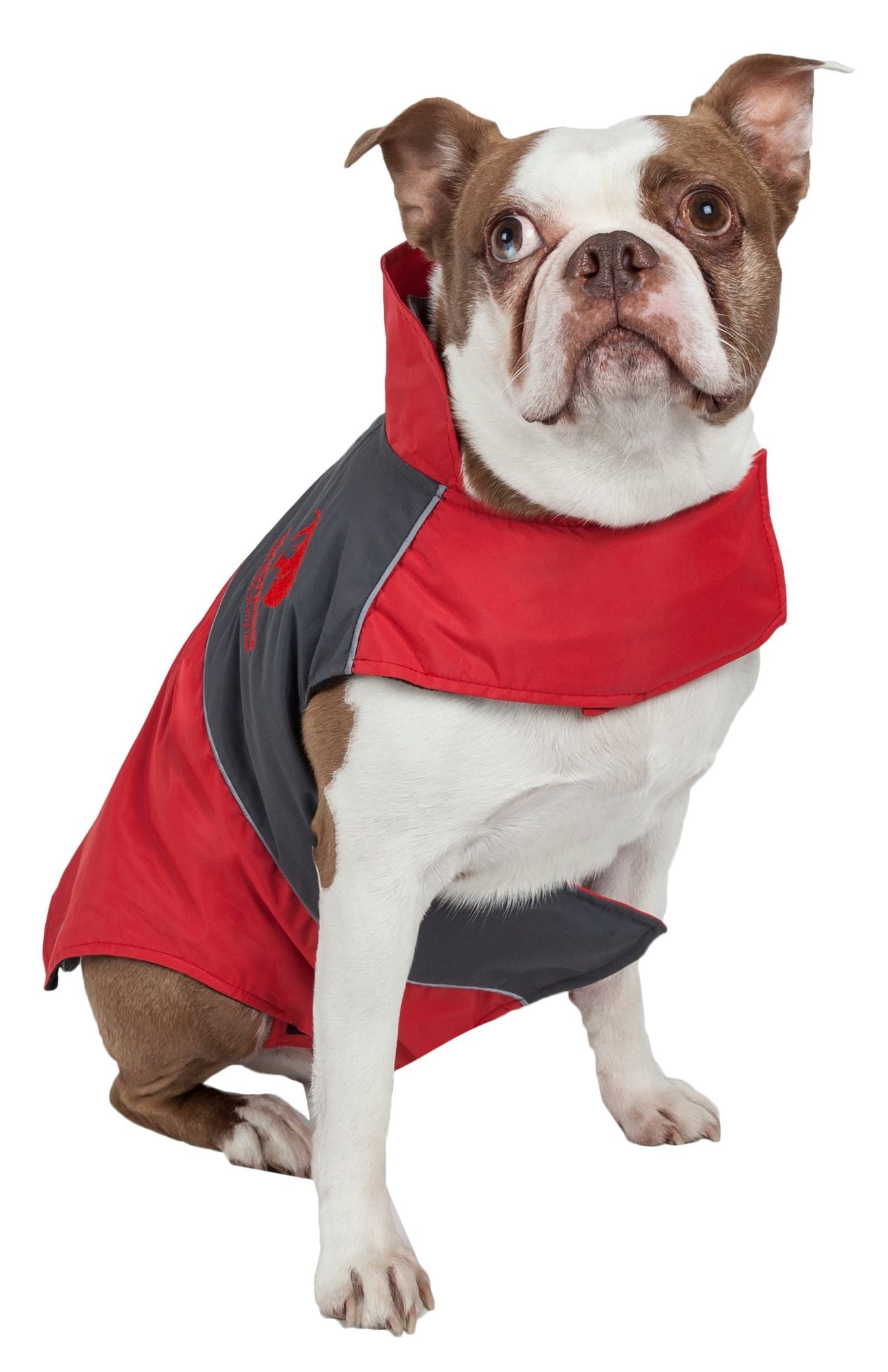 Touchdog Lightening-Shield Waterproof 2-in-1 Convertible Dog Jacket