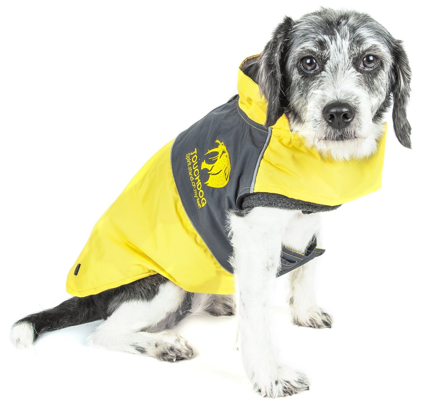Touchdog Lightening-Shield Waterproof 2-in-1 Convertible Dog Jacket