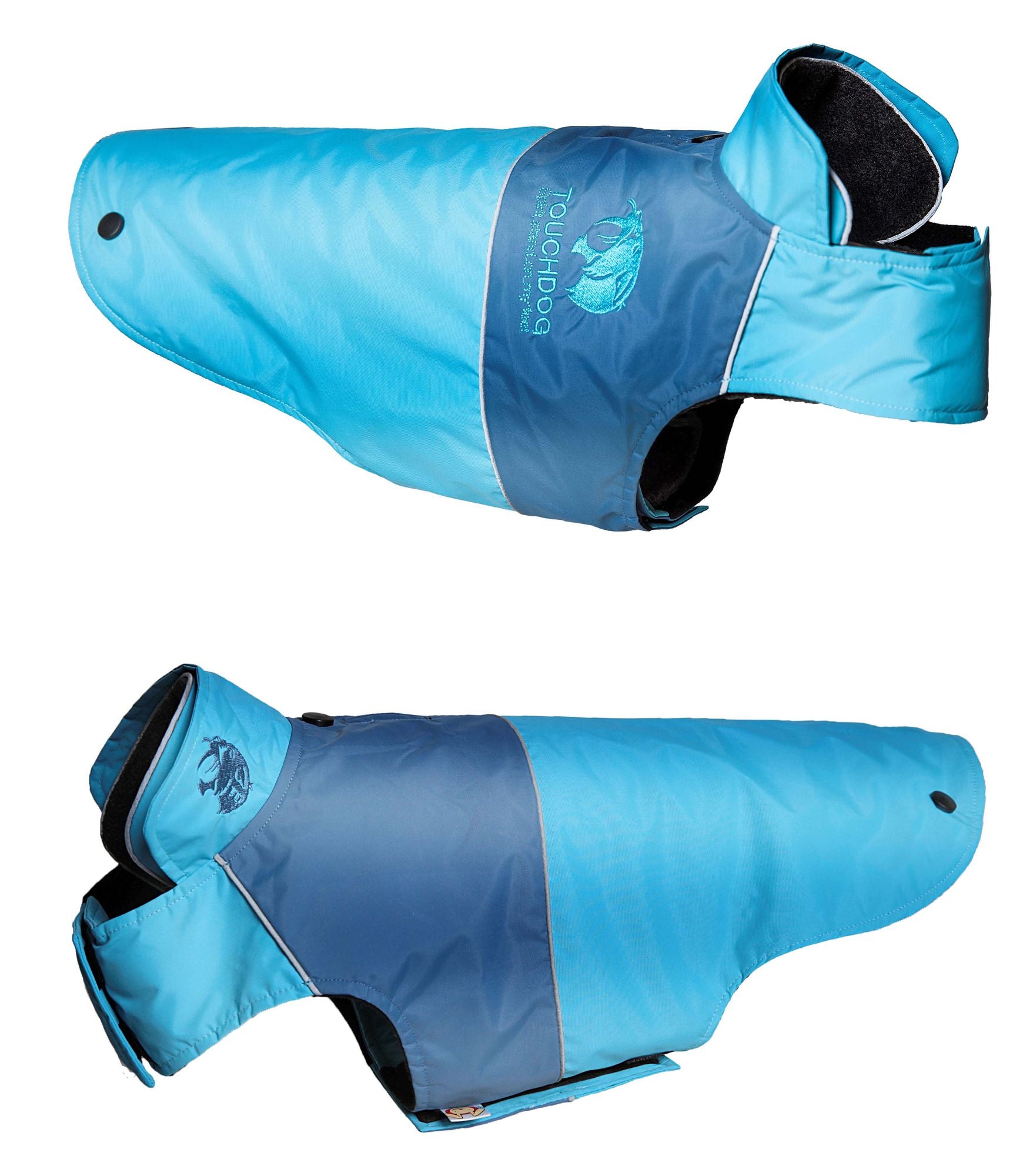 Touchdog Lightening-Shield Waterproof 2-in-1 Convertible Dog Jacket