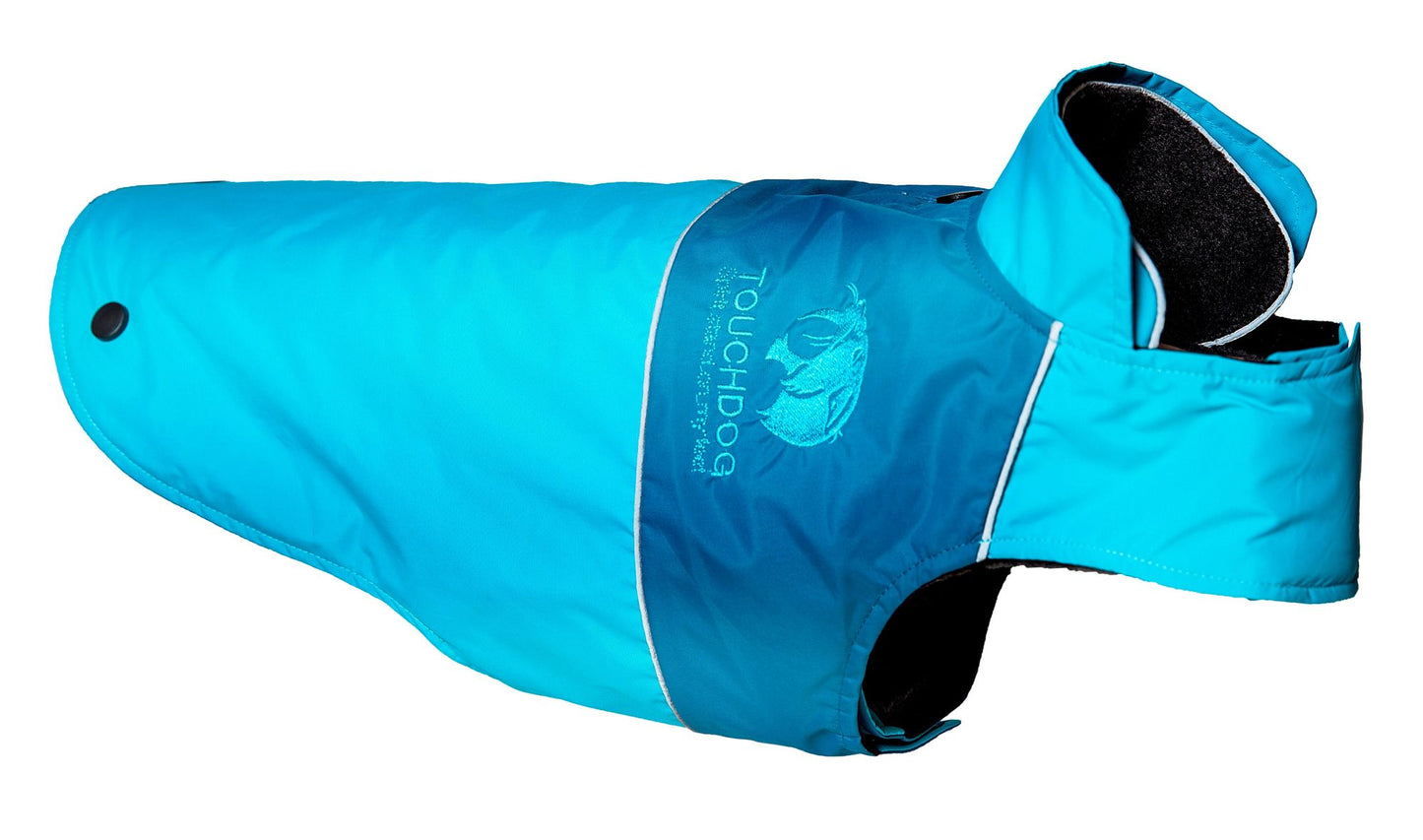 Touchdog Lightening-Shield Waterproof 2-in-1 Convertible Dog Jacket
