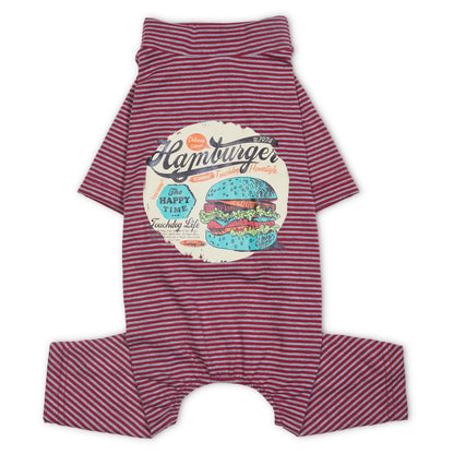 Touchdog Onesie Lightweight Breathable Printed Full Body Pet Dog T-Shirt