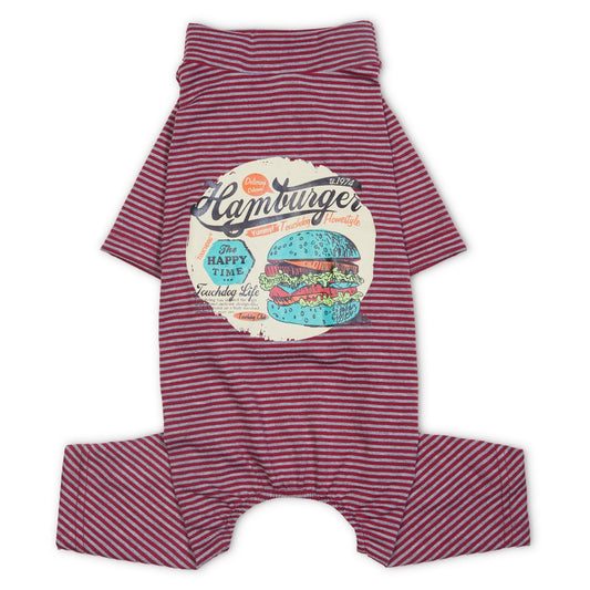 Touchdog Onesie Lightweight Breathable Printed Full Body Pet Dog T-Shirt