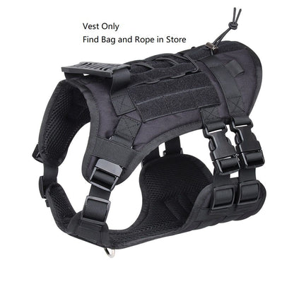 Universal Outdoor Dog Harness with Pet Leash and Snap Shackle