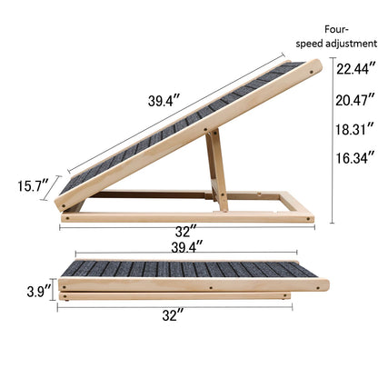 UPGRADED) Dog Ramp for Bed, Extra Wide Excellent Traction, Pet Ramp