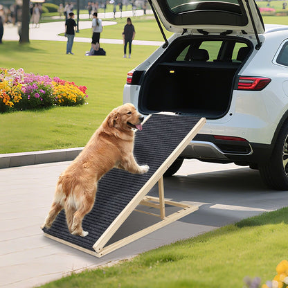 UPGRADED) Dog Ramp for Bed, Extra Wide Excellent Traction, Pet Ramp