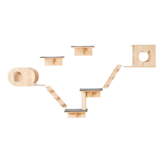 Wall Mounted Cat Shelves, Cat Wall Shelves and Perches with Jumping