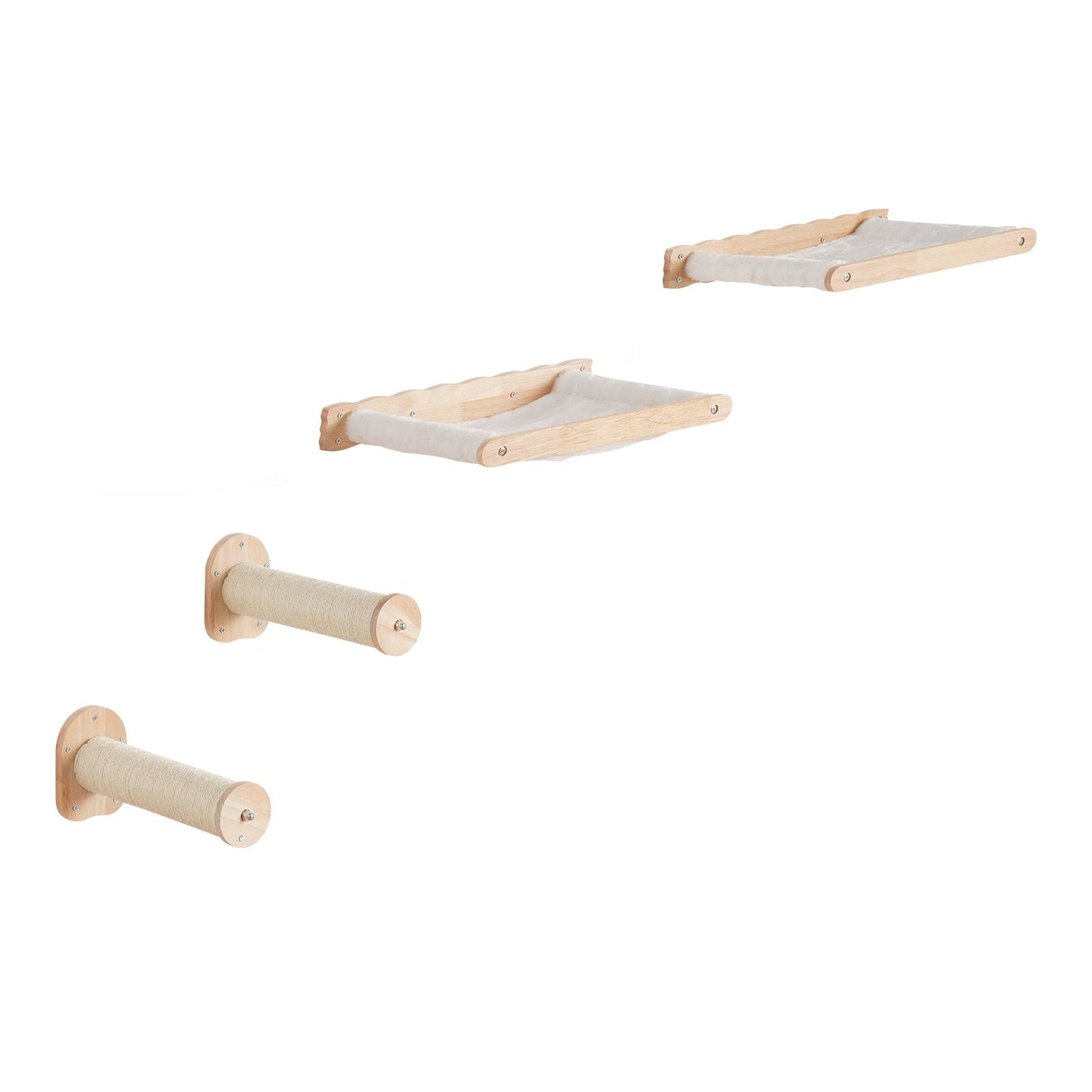 Wall Mounted Cat Shelves, Cat Wall Shelves and Perches with Jumping