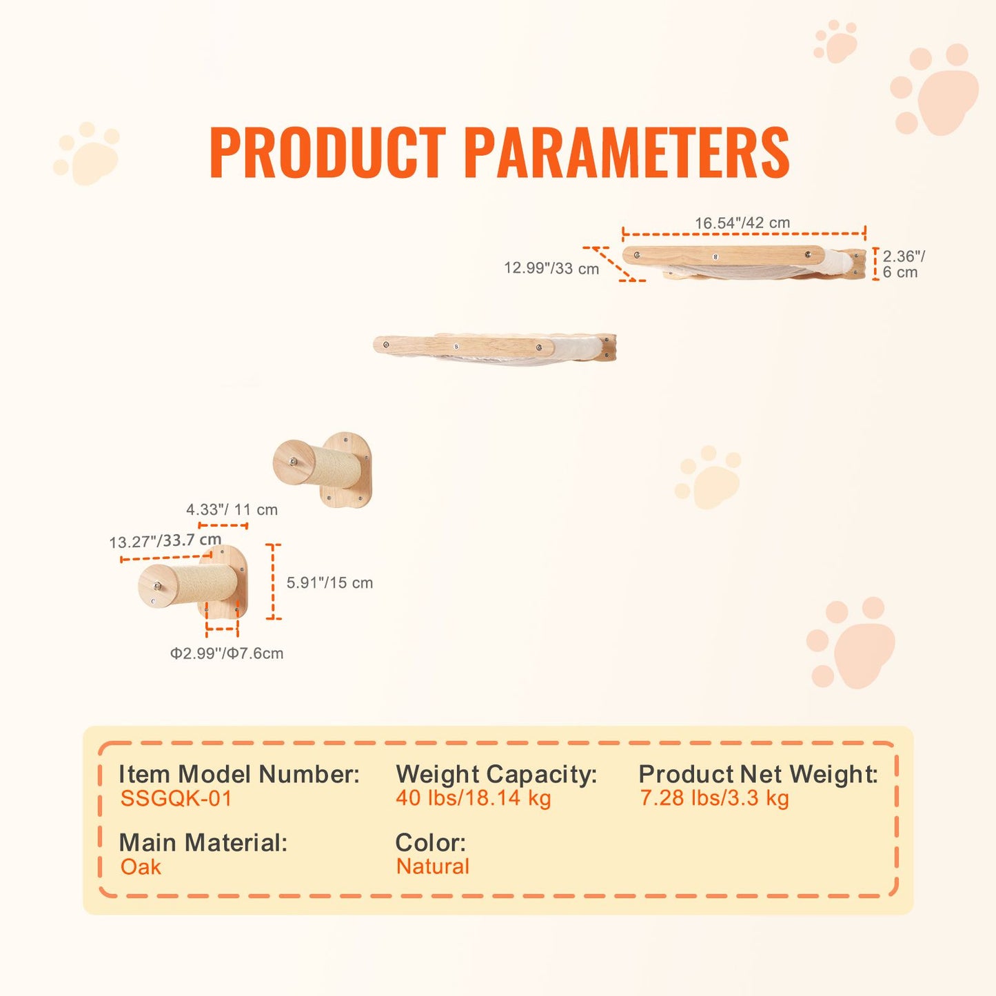 Wall Mounted Cat Shelves, Cat Wall Shelves and Perches with Jumping