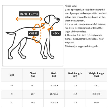 Warm Dog Cotton Coat/Sweater; Cold-Proof Clothes for Medium