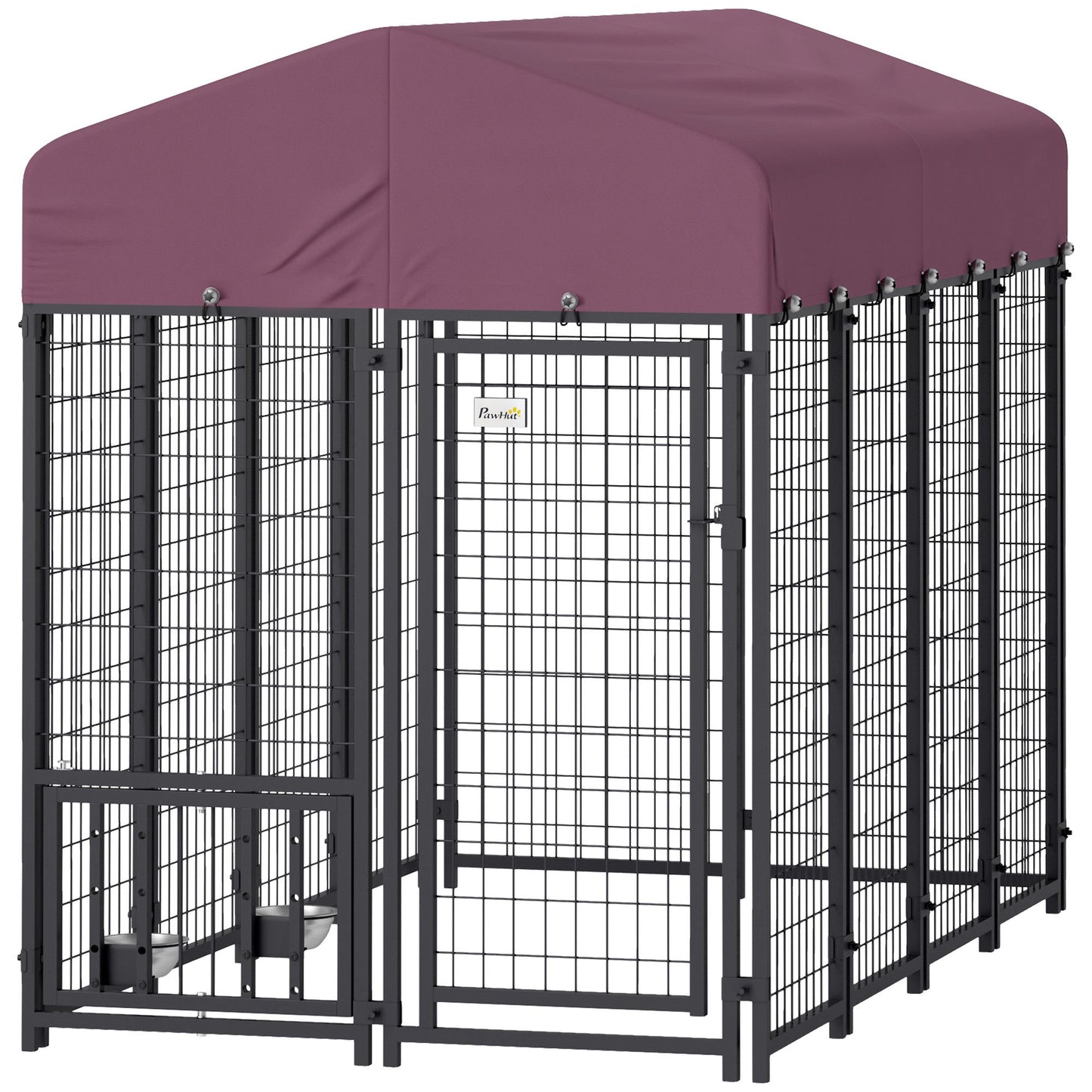 Welded Wire Outdoor Dog Kennel with 360° Rotating & 4 Levels