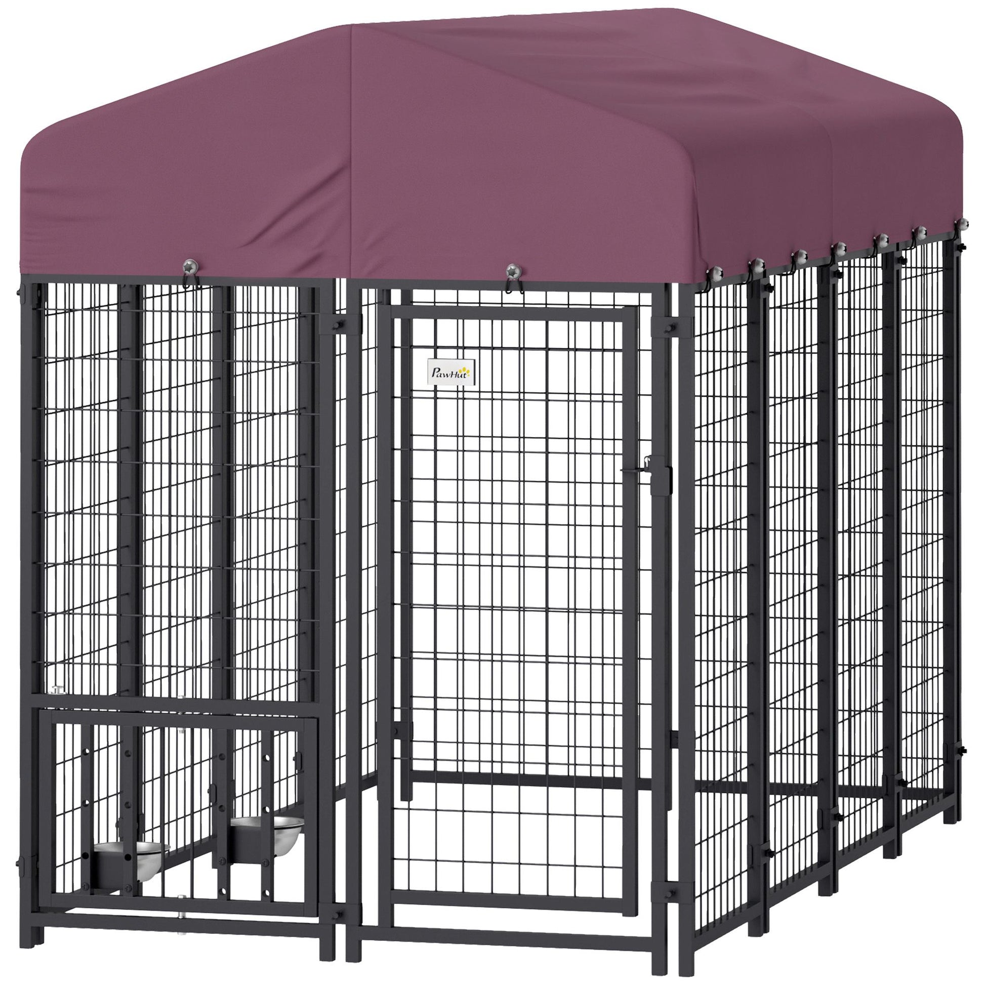 Welded Wire Outdoor Dog Kennel with 360° Rotating & 4 Levels