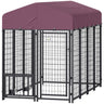 Welded Wire Outdoor Dog Kennel with 360° Rotating & 4 Levels