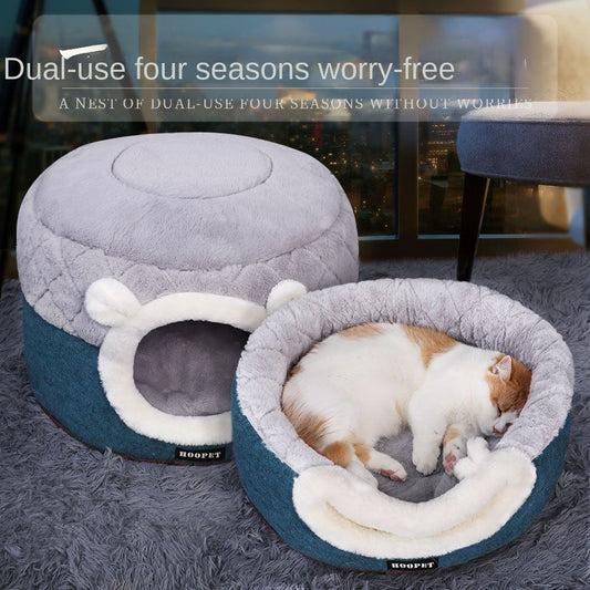 Winter Warm Cat Litter Soft and Comfortable Cat House;