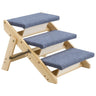 VEVOR Wood Pet Stairs, 3-Step Dog Stairs for Beds, Sofa & Cars, 150lbs