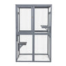 Wooden Cat Catio, Outdoor Cat Enclosure, Cat House with Platforms