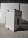 Wooden Pet House Cat Litter Box Enclosure with Drawer, Side Table with Drawer